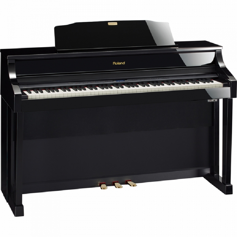 Roland HP-508 Occasion Piano Zwart Hoogglans