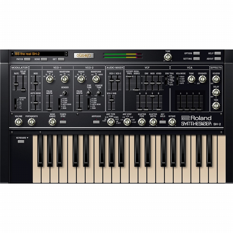 Roland SH-2 Software Synthesizer