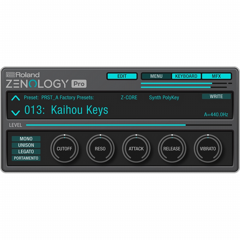 Roland Zenology Pro Software Synthesizer