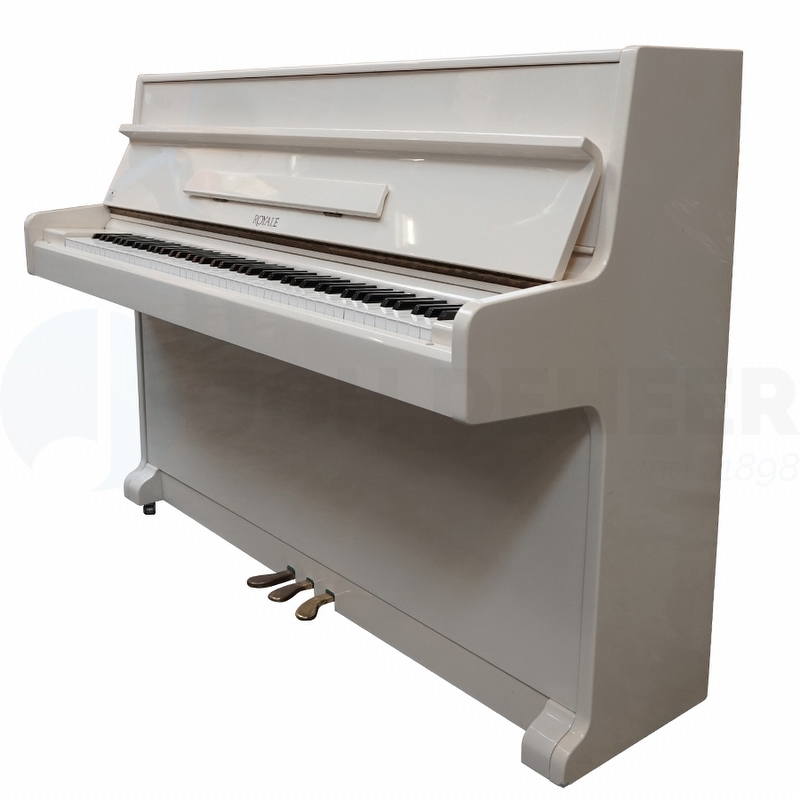 Royal Used Piano - Polished White