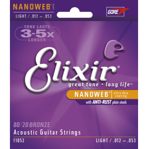 Elixir 11052 Strings for Western Guitar .012