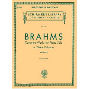 Complete Works For Piano Solo Volume 1 - J. Brahms 