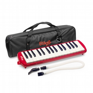 Stagg melodica 32 toetsen Rood