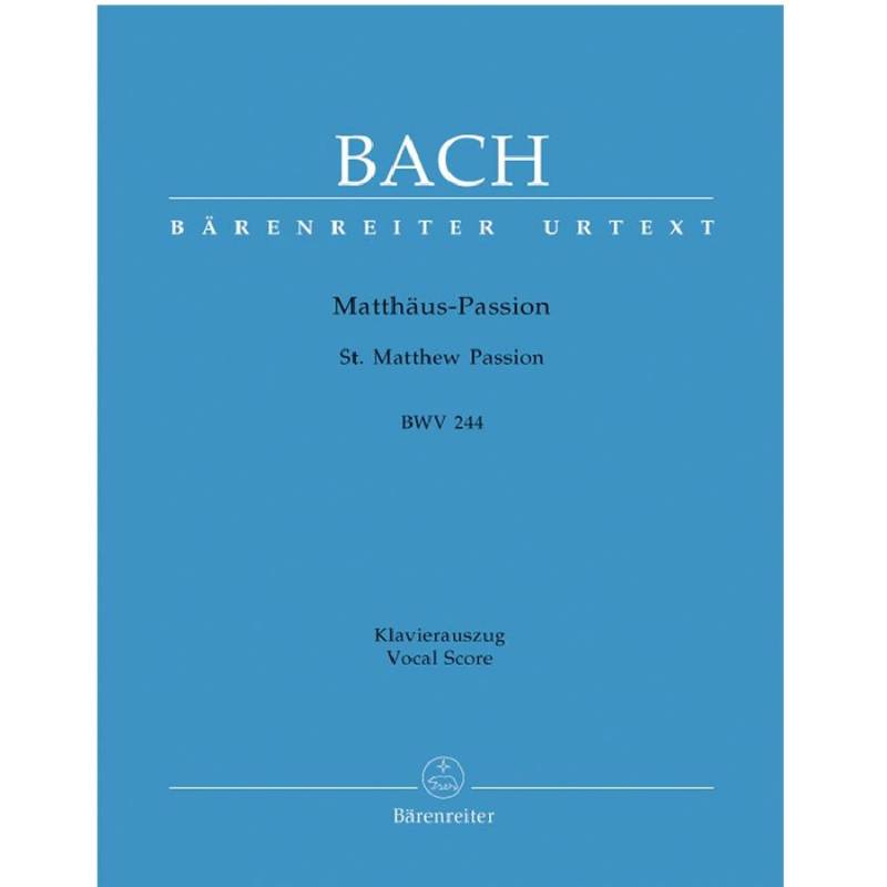 Mattheus Passie - J. S. Bach BWV244 BA503890 klavieruittreksel