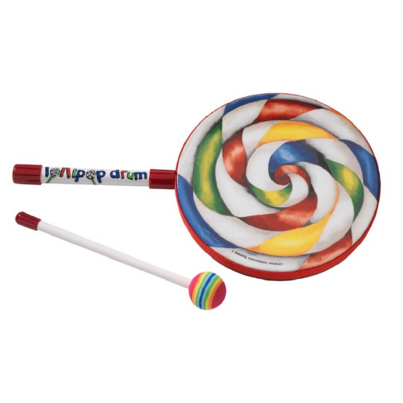 Remo ET-7108-00 Lollipop Drum met stoffen paukestok