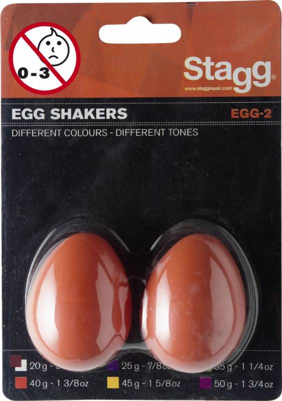Stagg Egg-2 - Shaker Egg - Oranje