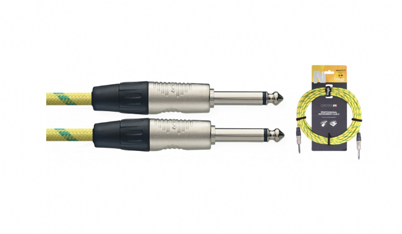Stagg NGC6R Yellow Guitar Cable - 6 meters