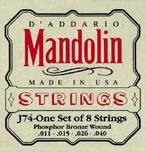 D'Addario J74 Medium Mandoline Snaren