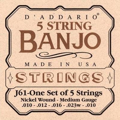 D'Addario J61 Medium Banjo Strings
