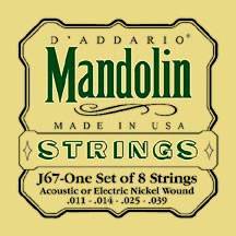 D'Addario J67 Medium Mandoline Snaren