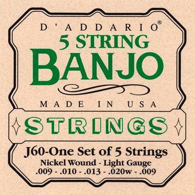 D'Addario J60 Light Banjo Strings