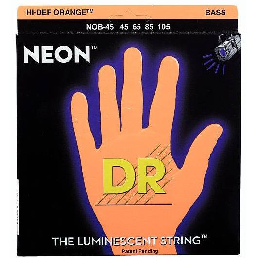 DR NEON Hi-Def NOB-45 Orange Bassnaren