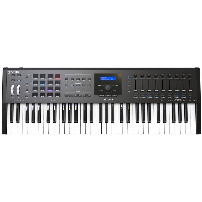 Arturia KeyLab 61 mk2 MIDIキーボード Arturia Keylab 61 MKII Midi Keyboard Zwart