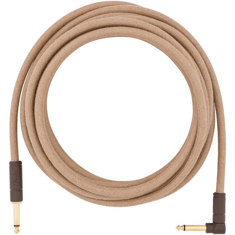 Fender Festival Natural - Angled Instrument Cable - 5.5 Meter