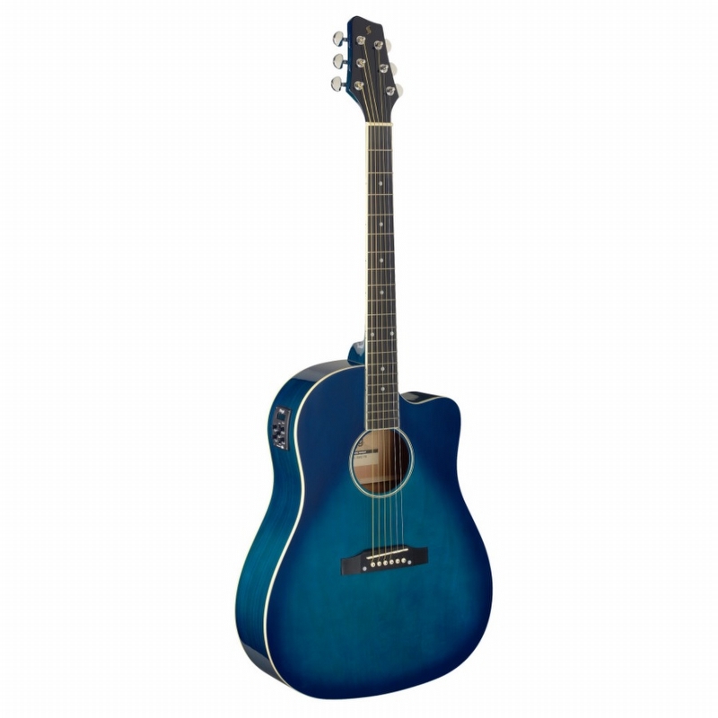 Stagg SA35 DSCE-TB Western Guitar - Blue