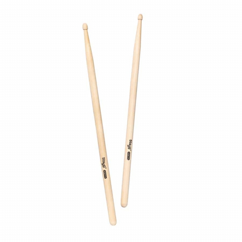 Baguettes Batterie Stagg SM7A En érable - Taille 7A, Légères - Pour Débutants Et Jazz