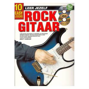 10 easy lessons leer jezelf rock gitaar inclusief CD