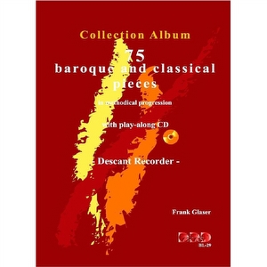 75 Baroque and classical pieces - Blokfluit / Recorder