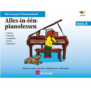 Alles in één pianolessen boek B - Hal Leonard Pianomethode