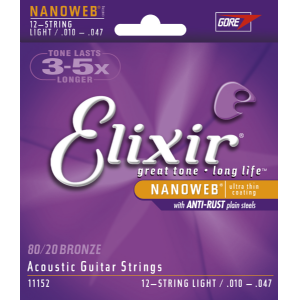 Elixir 11152 12-string Set Acoustic