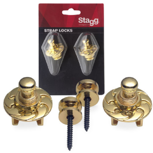 Stagg SSL1GD Straplocks Goud Stagg SSL1GD Straplocks Goud