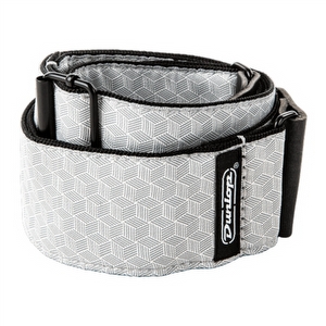 Dunlop Jacquard D6712 Cube Hatch Light Grey - Gitarrengurt