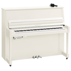  Yamaha B30PWHC SC3 Silent Piano - Polished White - Chrome