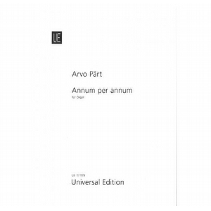 Arvo Pärt - Annum pro Annum UE17179