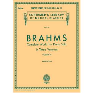 Complete Works For Piano Solo Volume 3 - J. Brahms
