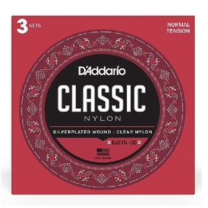 D'Addario EJ27N-3D Classical Guitar Strings 3-pack