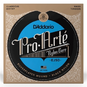 D'Addario EJ50 Black Nylon - Hard Tension
