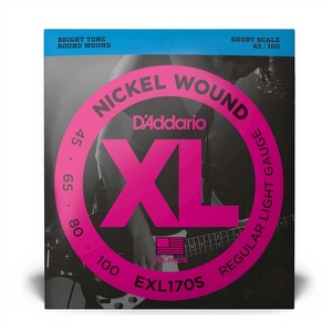 D'Addario EXL170S - Short Scale Bass Saiten D'Addario EXL170S - Short Scale Bass Saiten