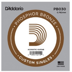 D'Addario PB030 - Stalen Snaar .030