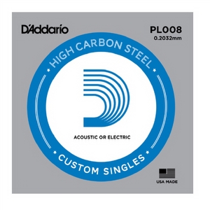 D'Addario PL008 - Stalen Snaar .008