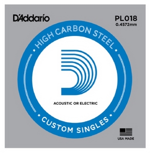 D'Addario PL018 - Stalen Snaar .018