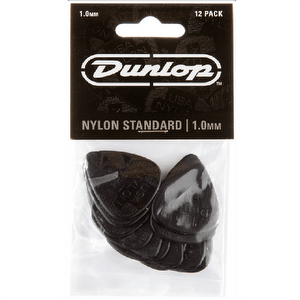 Dunlop Nylon 1.00mm Schwarz - 12-pack