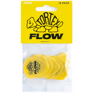 Dunlop Tortex Flow 0.73mm Gelb - 12-pack
