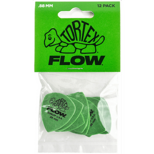 Dunlop Tortex Flow 0.88mm Groen - 12-pack