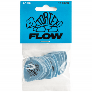 Dunlop Tortex Flow 1.00mm Blue - 12-pack