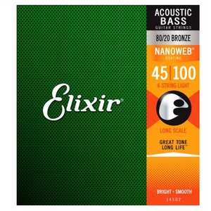 Elixir 14502 - Strings for Acoustic Bassguitar 45-100