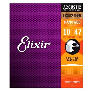 Elixir 16152 Nanoweb 12-String - .010-.047