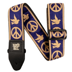Ernie Ball 4699 Jacquard Gitaarband - Peace Love Dove Beige