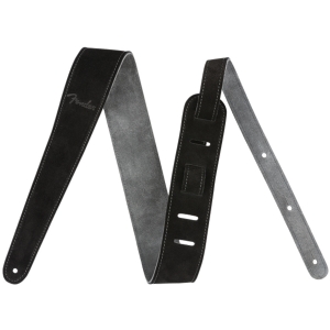 Fender Reversible Suede Gitarrengurt - Schwarz / Grau