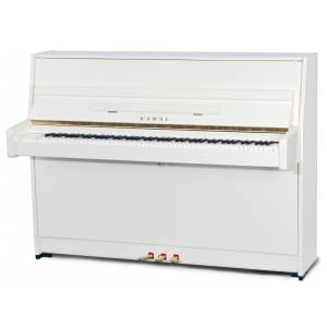 Kawai K-15E Piano - Polished White