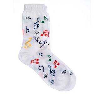 Children's Socks Music Symbols Colour 10008BK