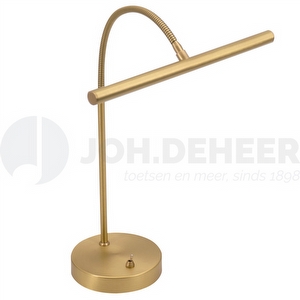 Ludio PL-80MM Klavierlampe Deluxe - Messing Matt