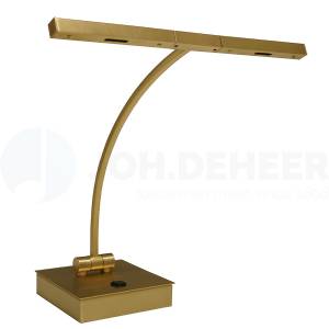 Ludio PL-80MM Luxe Pianolamp - Messing Mat