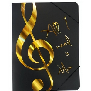 A4 Ablagemappe mit Gummiband