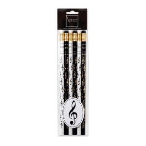 Bleistiften - Violinschlüssel - Schwarz und Weiß