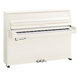 Yamaha B10PWHC TC3 - Transacoustic Piano - Polished White - Chrome